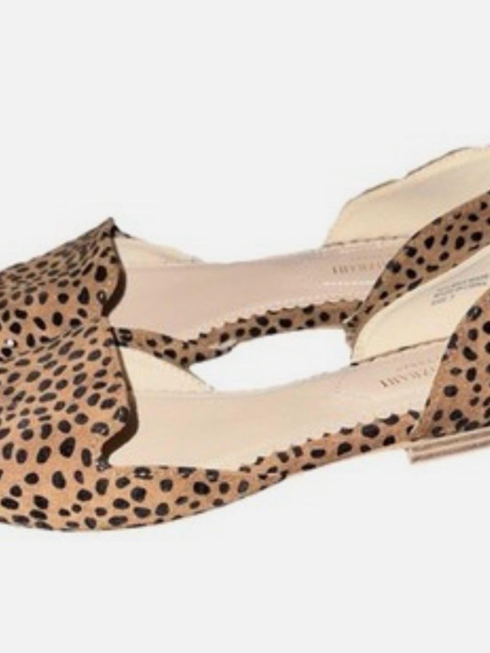 Isaac Mizrahi Leopard Print D'Orsay Flats
